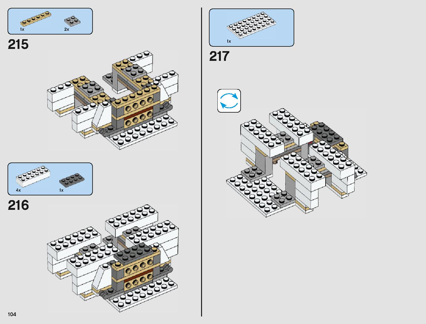 脱出ポッド vs.デューバック マイクロファイター 75219 レゴの商品情報 レゴの説明書・組立方法 104 page