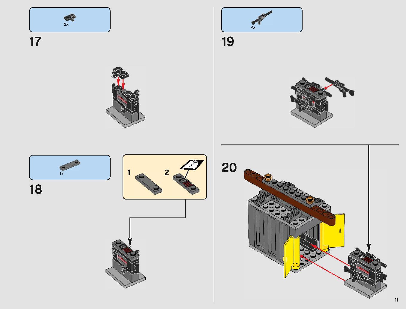 脱出ポッド vs.デューバック マイクロファイター 75219 レゴの商品情報 レゴの説明書・組立方法 11 page