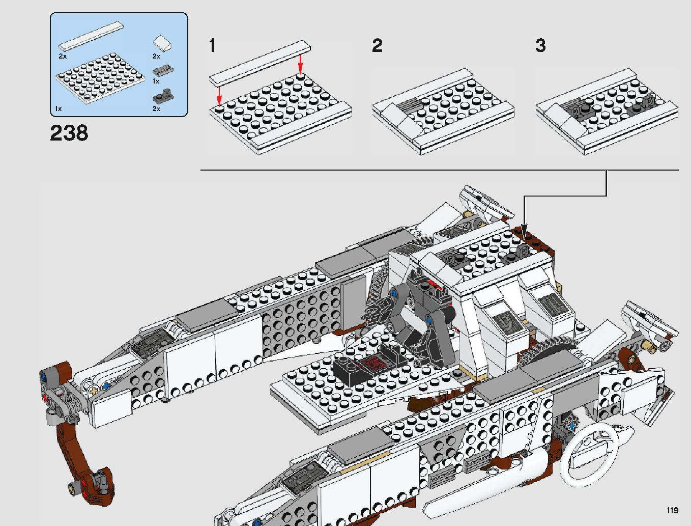 脱出ポッド vs.デューバック マイクロファイター 75219 レゴの商品情報 レゴの説明書・組立方法 119 page