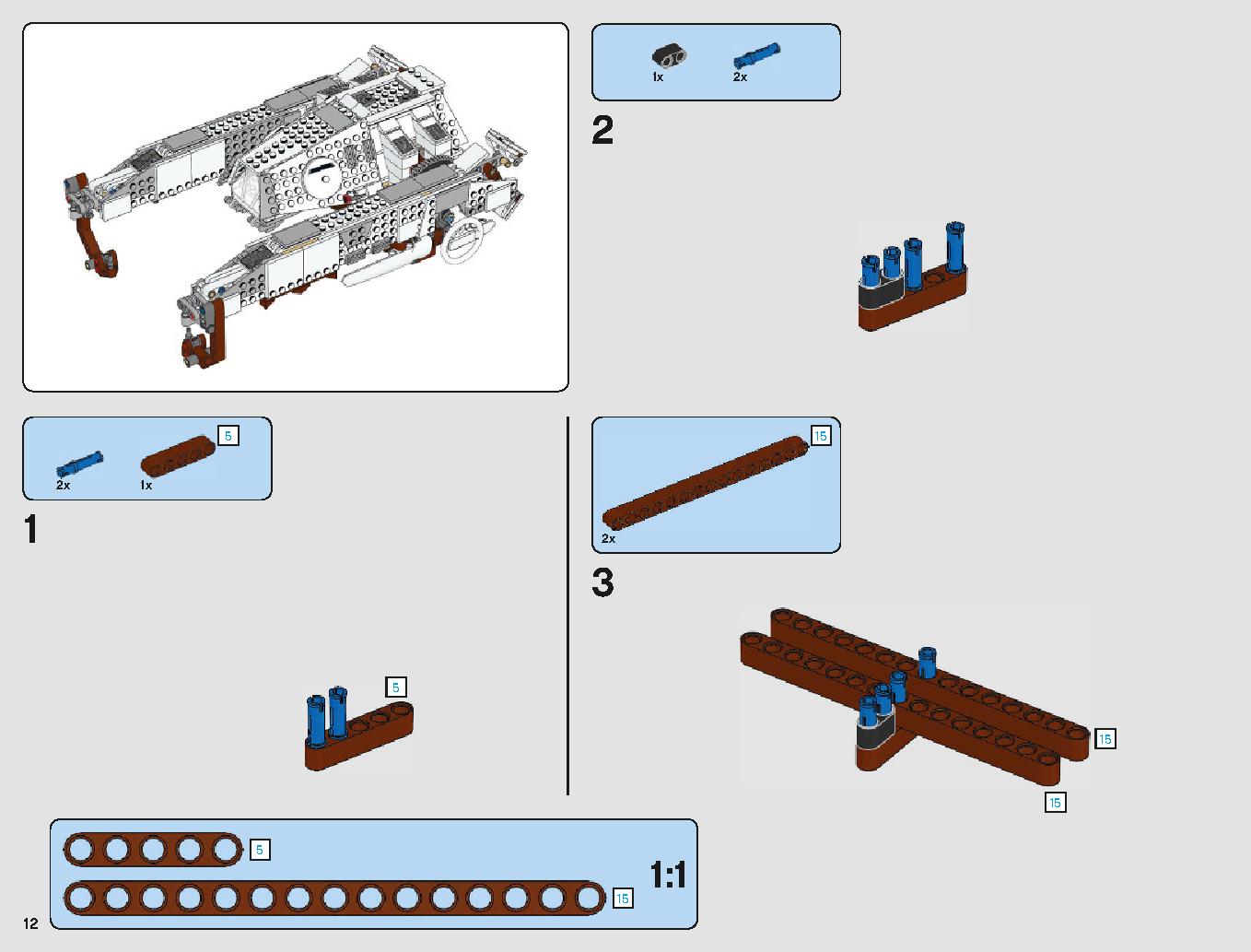 脱出ポッド vs.デューバック マイクロファイター 75219 レゴの商品情報 レゴの説明書・組立方法 12 page