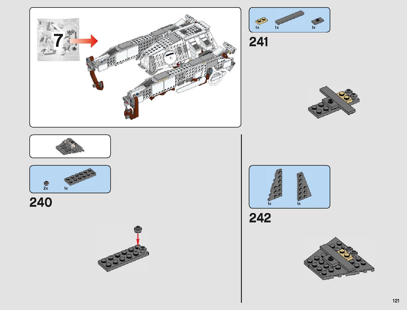 脱出ポッド vs.デューバック マイクロファイター 75219 レゴの商品情報 レゴの説明書・組立方法 121 page