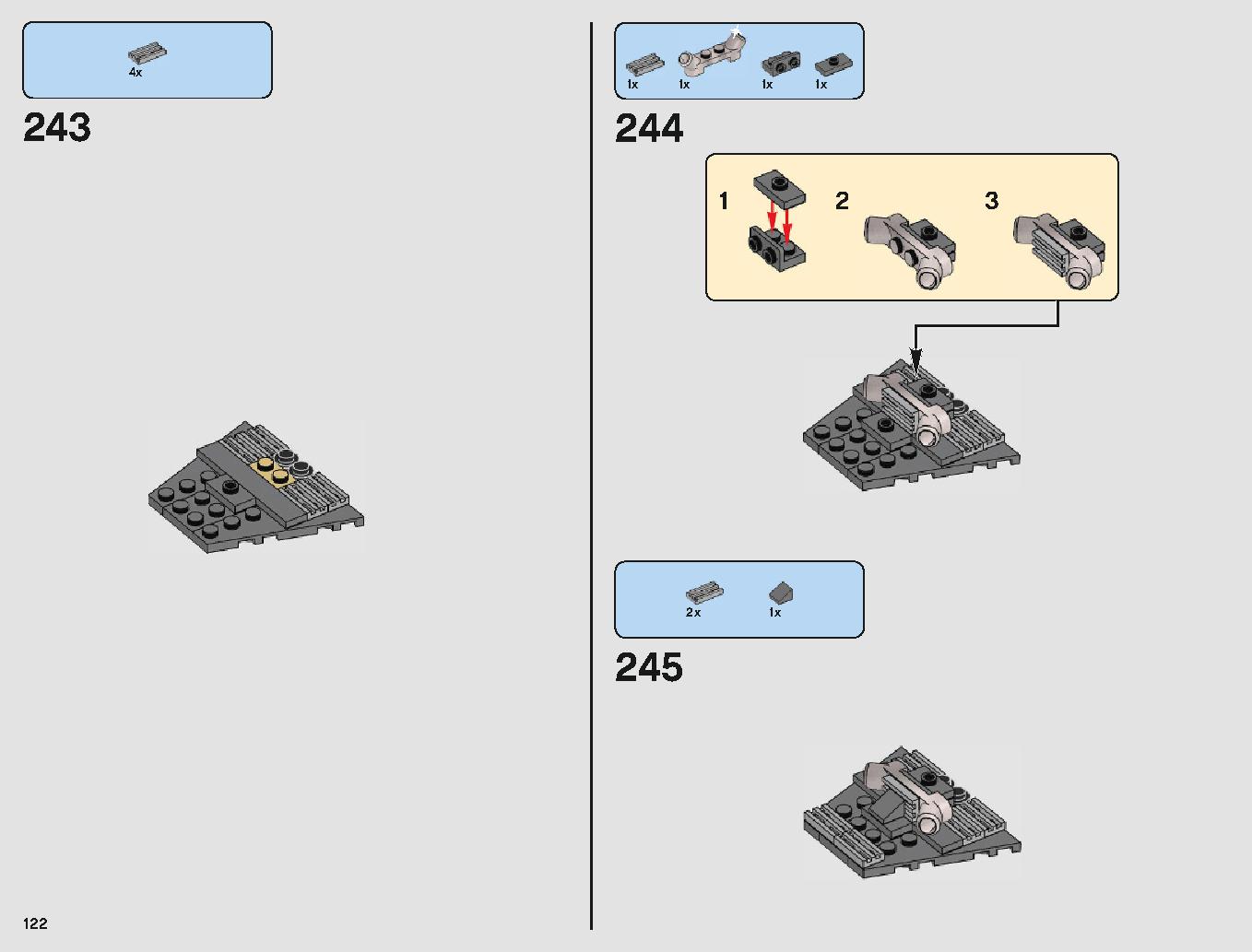 脱出ポッド vs.デューバック マイクロファイター 75219 レゴの商品情報 レゴの説明書・組立方法 122 page