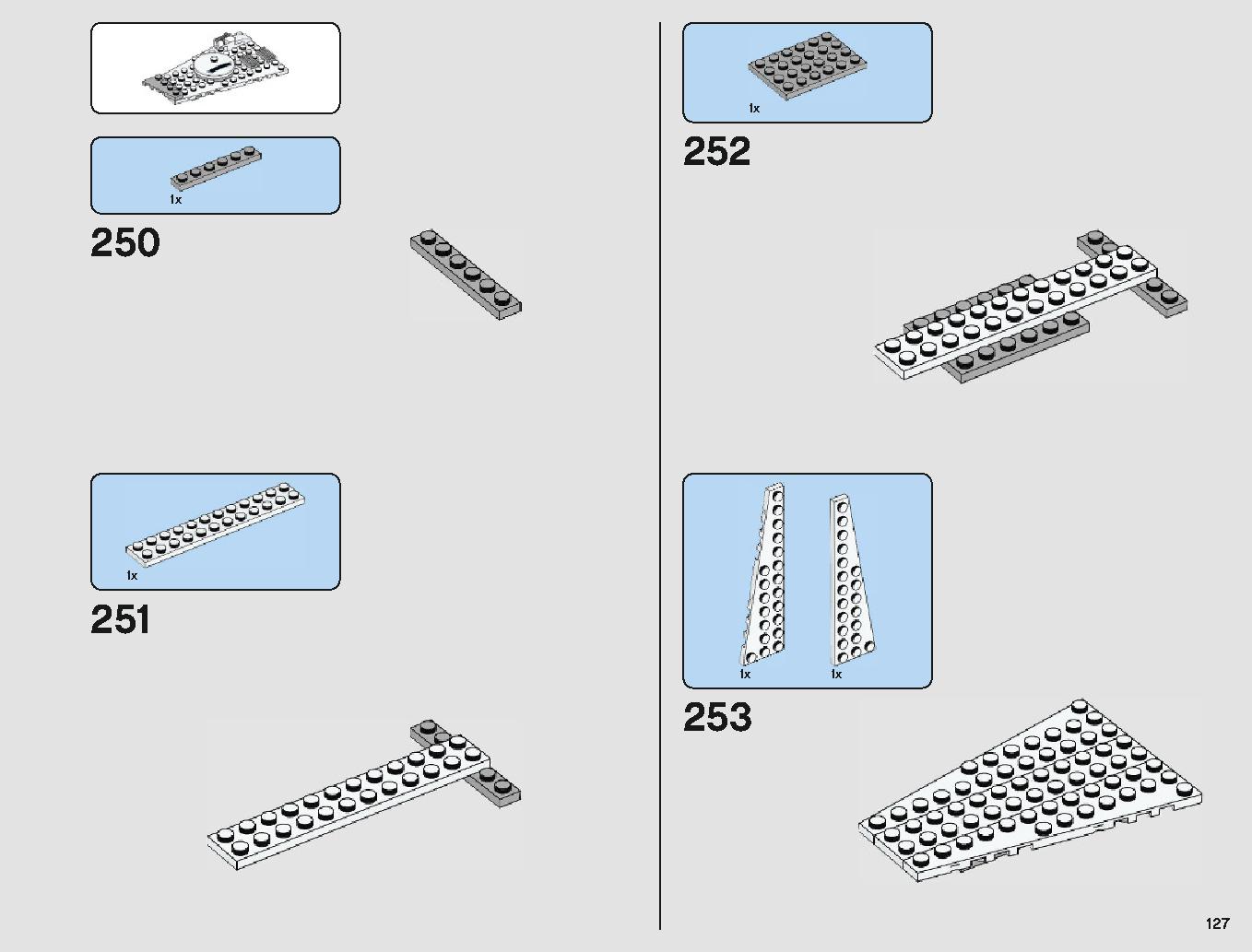 脱出ポッド vs.デューバック マイクロファイター 75219 レゴの商品情報 レゴの説明書・組立方法 127 page