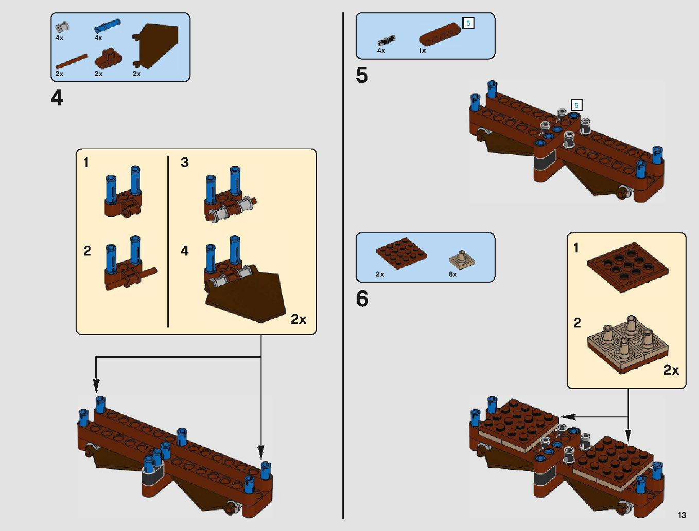 脱出ポッド vs.デューバック マイクロファイター 75219 レゴの商品情報 レゴの説明書・組立方法 13 page