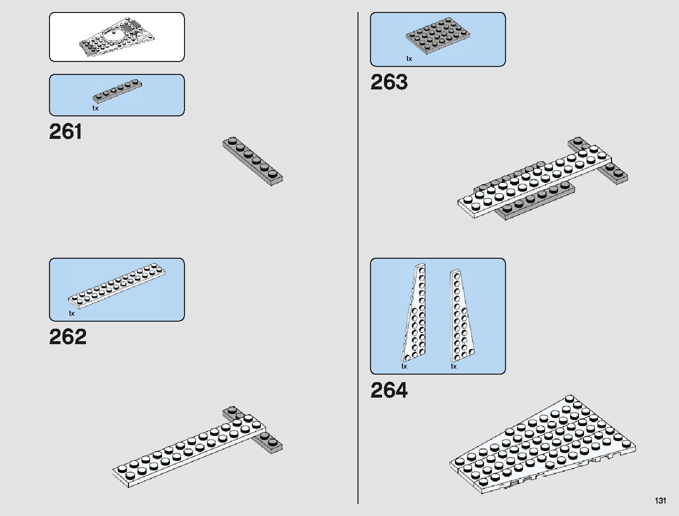 脱出ポッド vs.デューバック マイクロファイター 75219 レゴの商品情報 レゴの説明書・組立方法 131 page