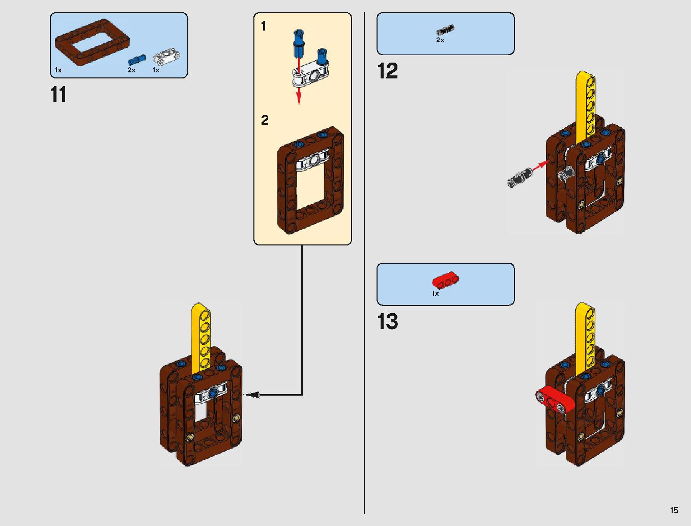 脱出ポッド vs.デューバック マイクロファイター 75219 レゴの商品情報 レゴの説明書・組立方法 15 page
