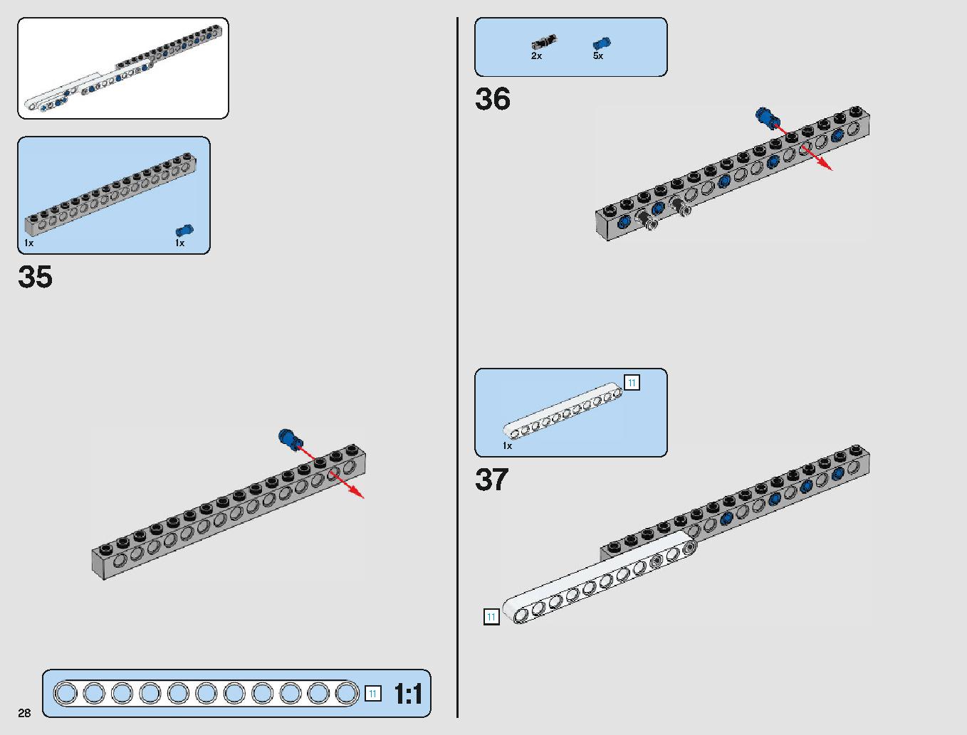 脱出ポッド vs.デューバック マイクロファイター 75219 レゴの商品情報 レゴの説明書・組立方法 28 page