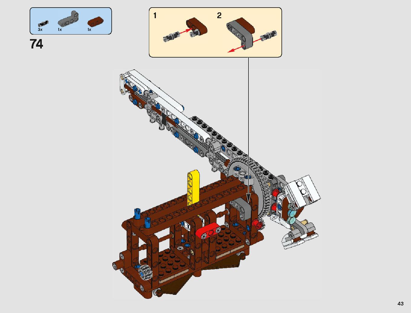 脱出ポッド vs.デューバック マイクロファイター 75219 レゴの商品情報 レゴの説明書・組立方法 43 page