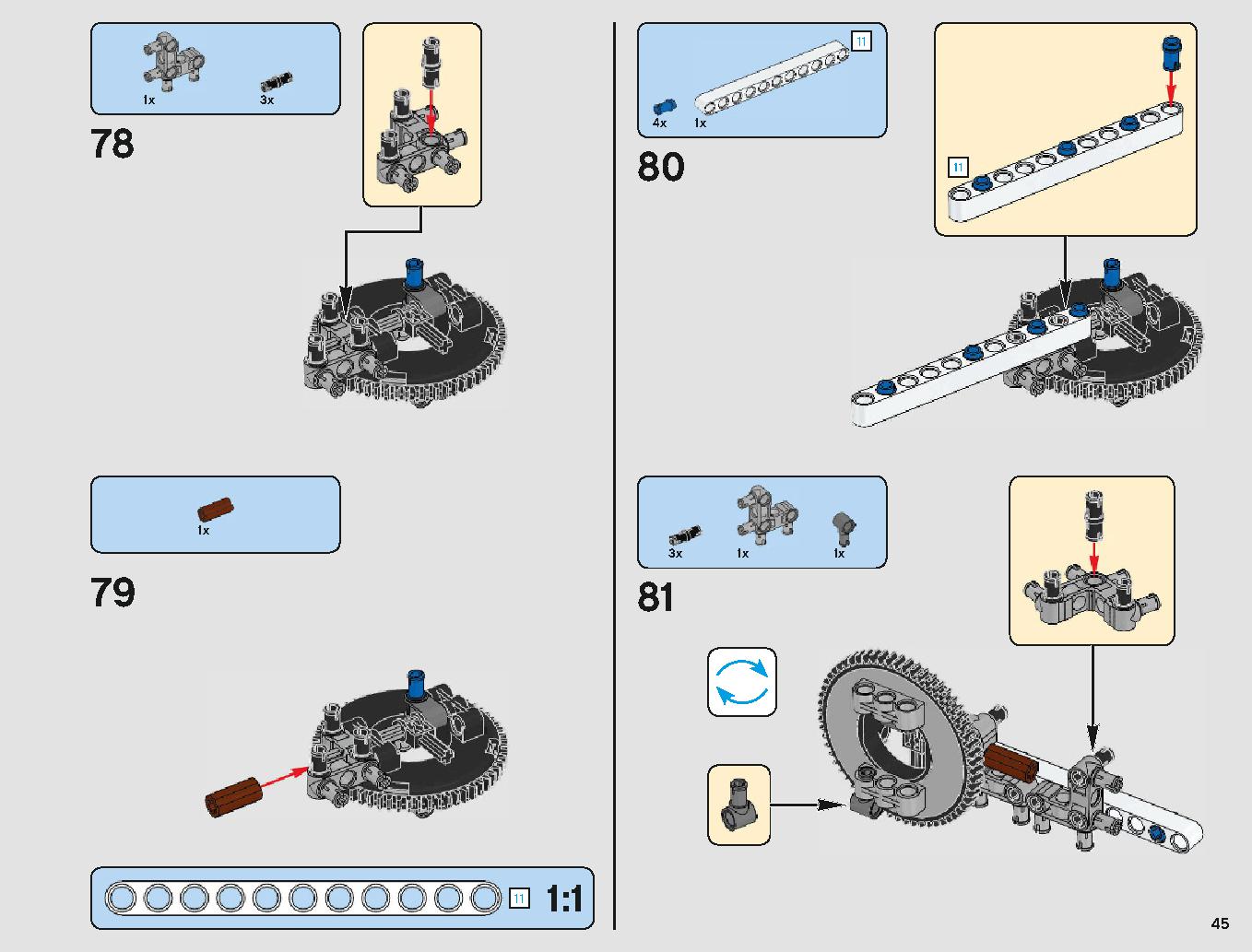 脱出ポッド vs.デューバック マイクロファイター 75219 レゴの商品情報 レゴの説明書・組立方法 45 page