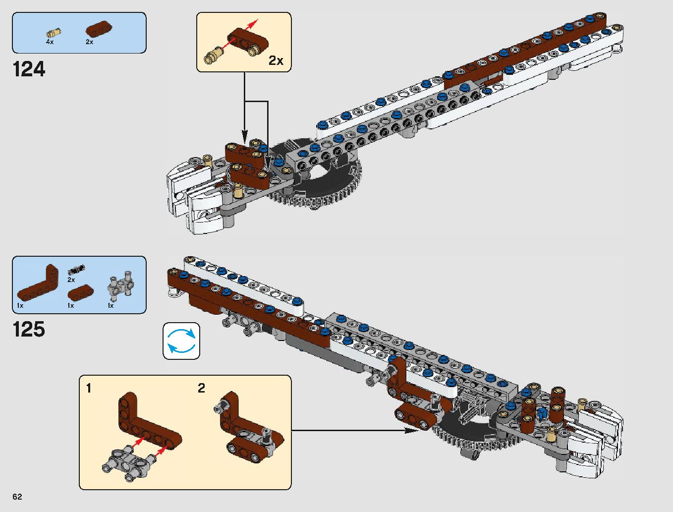 脱出ポッド vs.デューバック マイクロファイター 75219 レゴの商品情報 レゴの説明書・組立方法 62 page