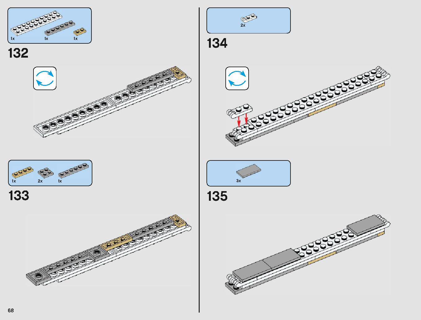 脱出ポッド vs.デューバック マイクロファイター 75219 レゴの商品情報 レゴの説明書・組立方法 68 page