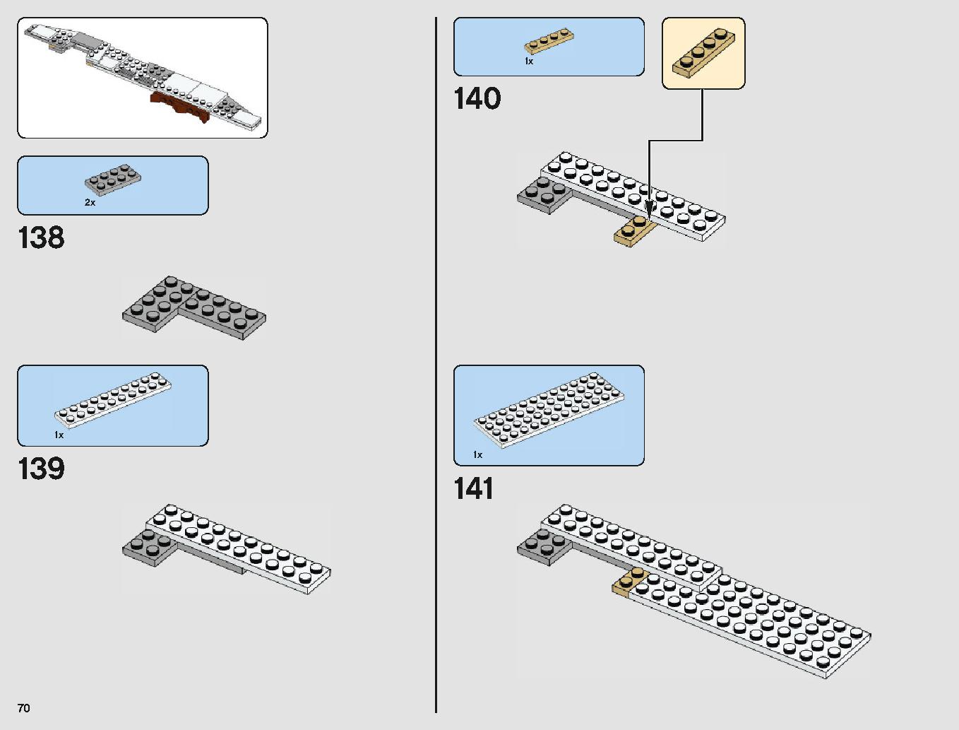 脱出ポッド vs.デューバック マイクロファイター 75219 レゴの商品情報 レゴの説明書・組立方法 70 page