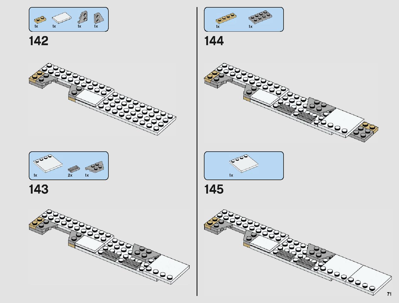 脱出ポッド vs.デューバック マイクロファイター 75219 レゴの商品情報 レゴの説明書・組立方法 71 page