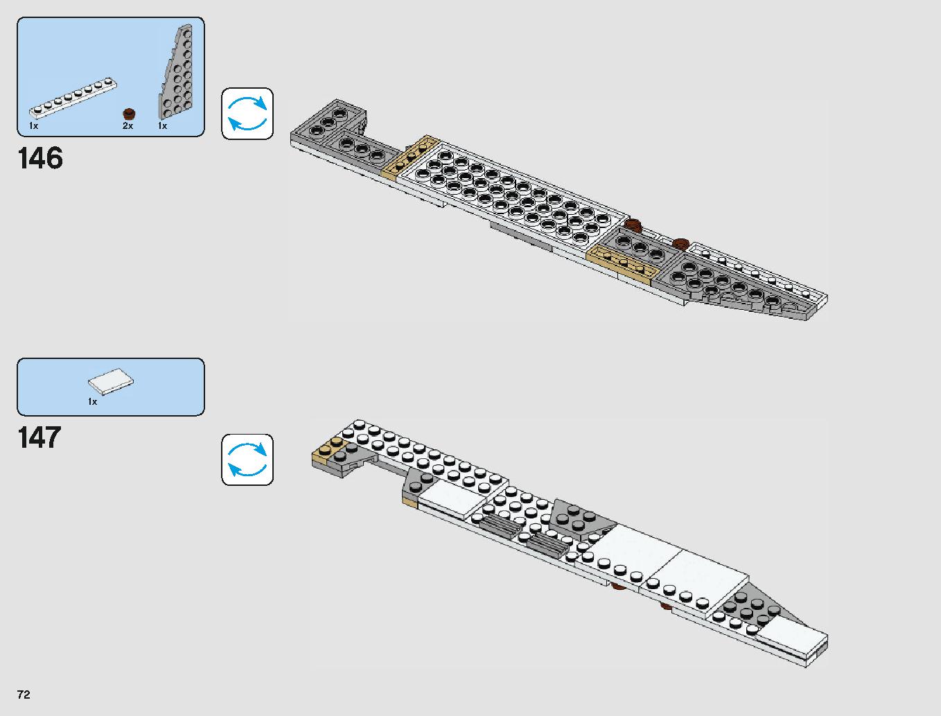 脱出ポッド vs.デューバック マイクロファイター 75219 レゴの商品情報 レゴの説明書・組立方法 72 page
