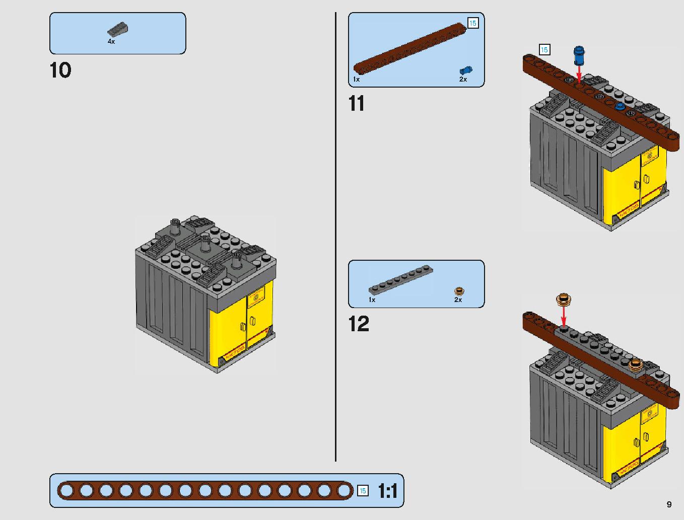 脱出ポッド vs.デューバック マイクロファイター 75219 レゴの商品情報 レゴの説明書・組立方法 9 page