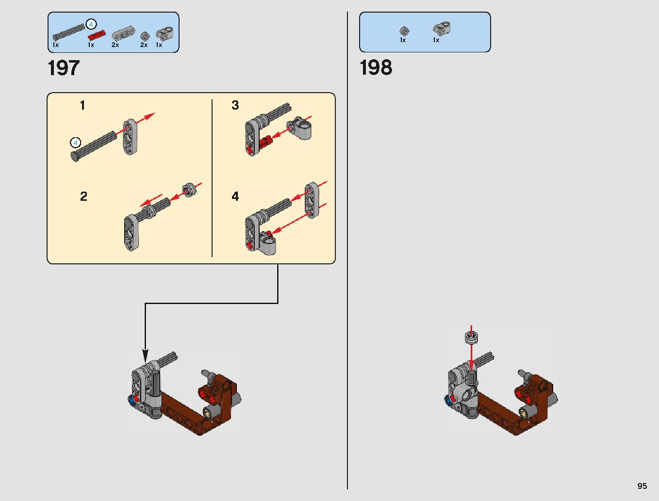 脱出ポッド vs.デューバック マイクロファイター 75219 レゴの商品情報 レゴの説明書・組立方法 95 page