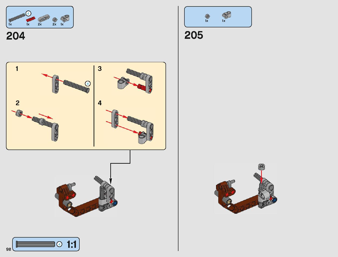脱出ポッド vs.デューバック マイクロファイター 75219 レゴの商品情報 レゴの説明書・組立方法 98 page