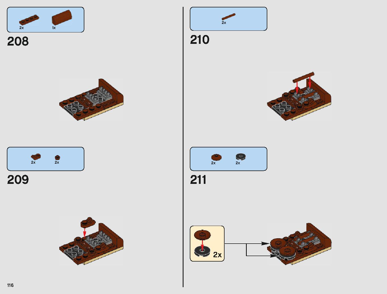 サンドクローラー 75220 レゴの商品情報 レゴの説明書・組立方法 116 page