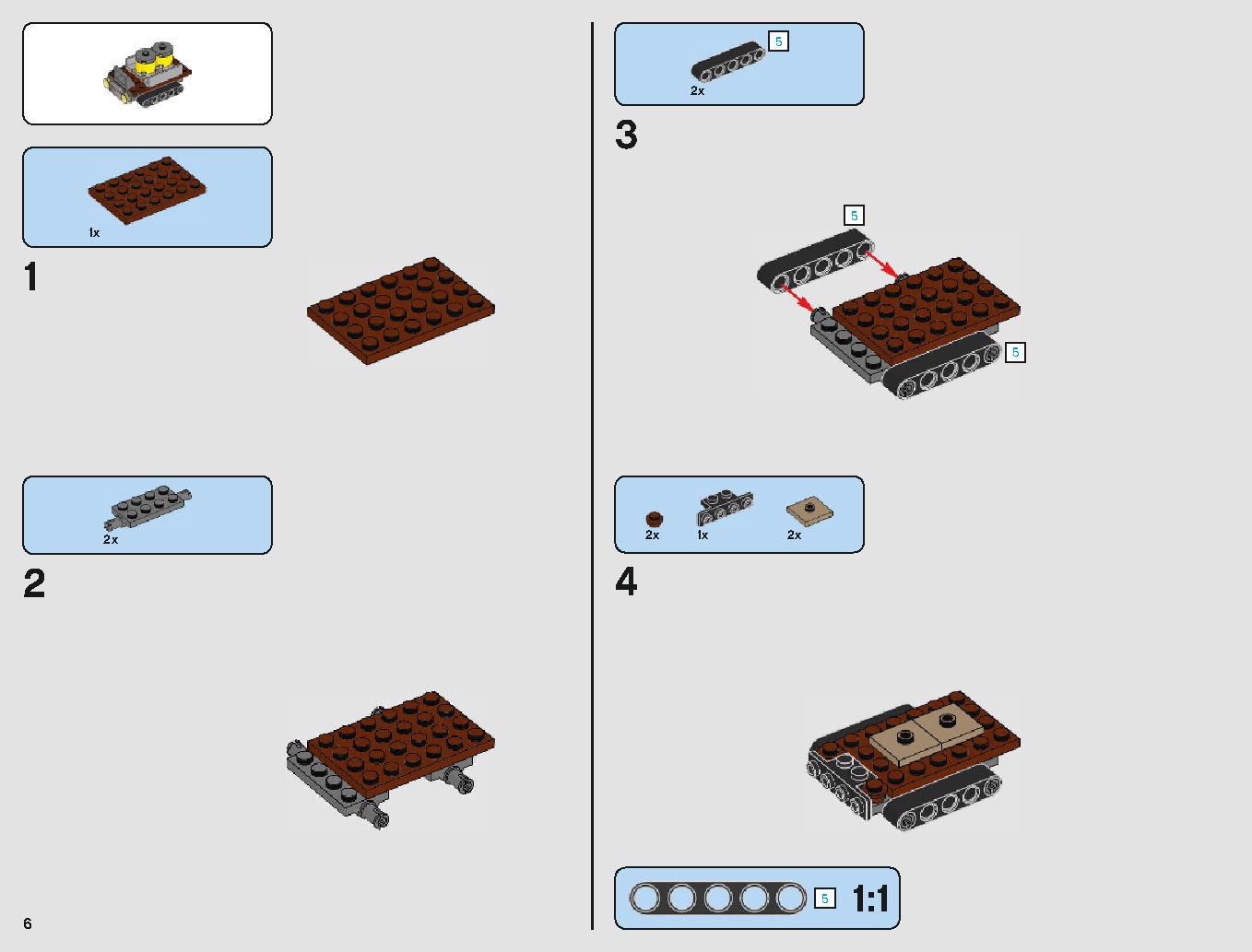 Sandcrawler 75220 LEGO information LEGO instructions 6 page