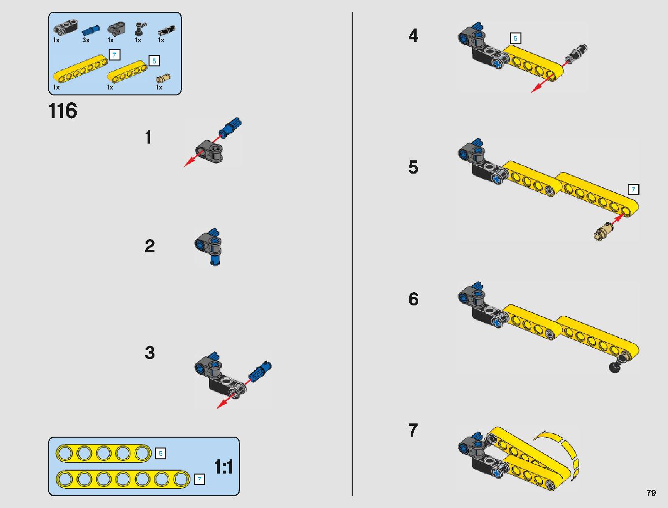 サンドクローラー 75220 レゴの商品情報 レゴの説明書・組立方法 79 page