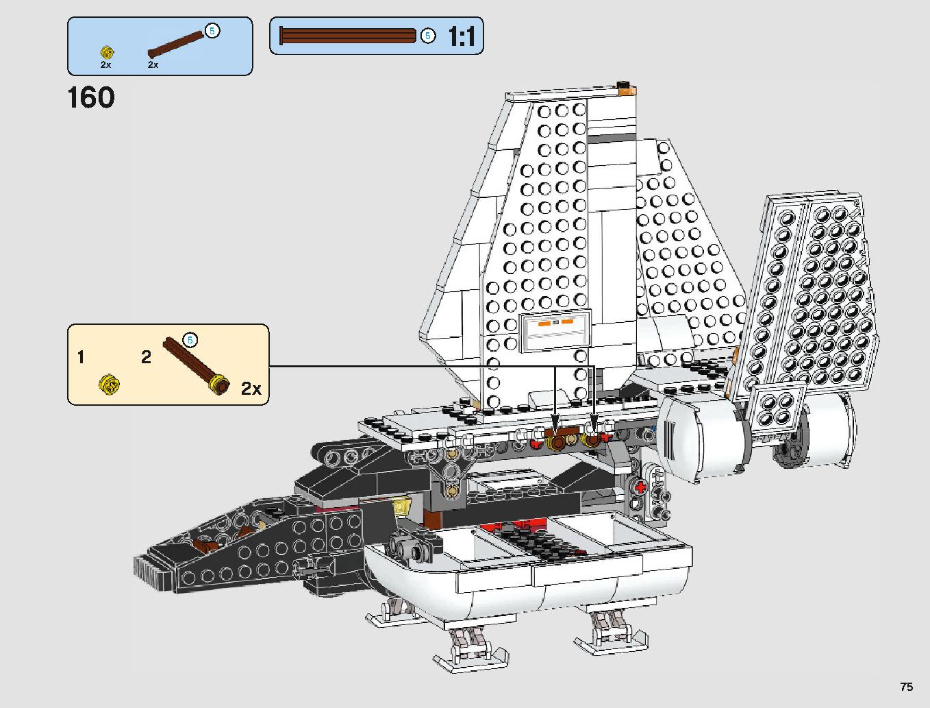 Imperial Landing Craft 75221 LEGO information LEGO instructions 75 page