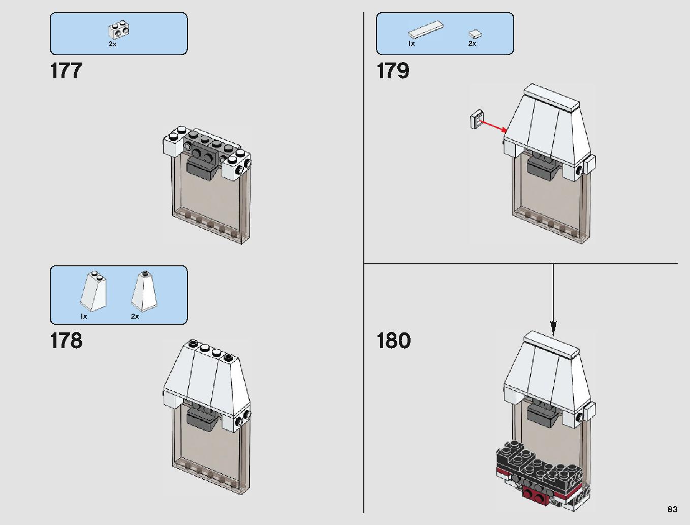 Imperial Landing Craft 75221 LEGO information LEGO instructions 83 page