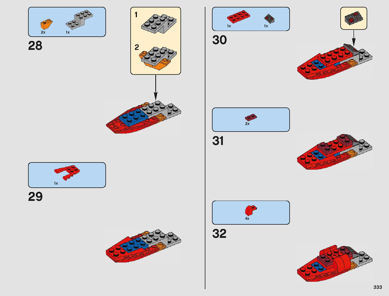 クラウド・シティ 75222 レゴの商品情報 レゴの説明書・組立方法 333 page
