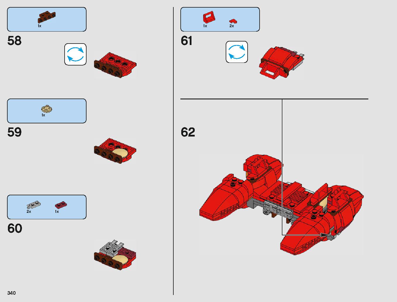 クラウド・シティ 75222 レゴの商品情報 レゴの説明書・組立方法 340 page