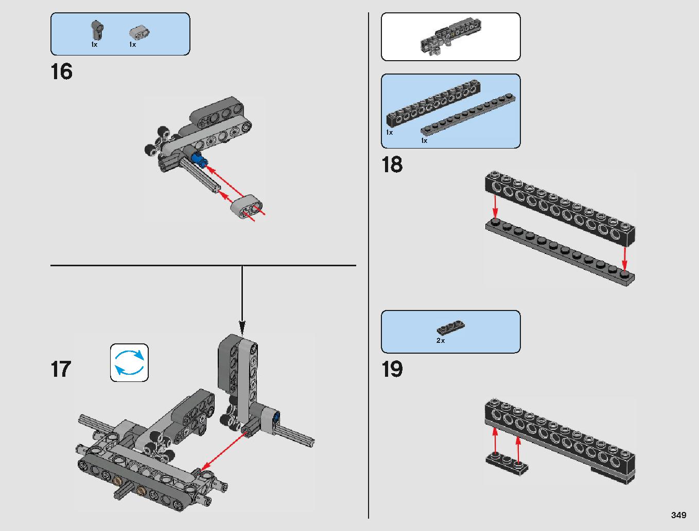 Betrayal at Cloud City 75222 LEGO information LEGO instructions 349 page