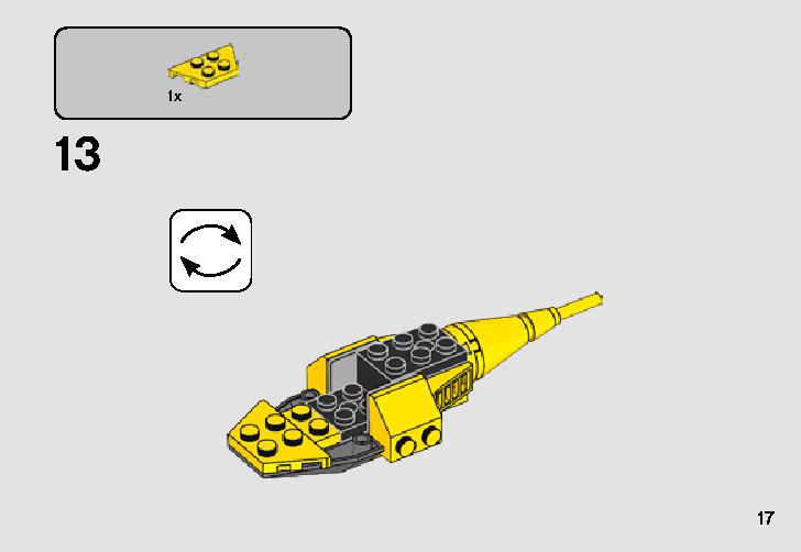Naboo Starfighter Microfighter 75223 LEGO information LEGO instructions 17 page