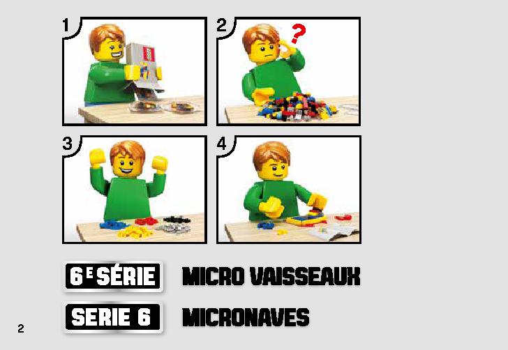 ナブー・スターファイター マイクロファイター 75223 レゴの商品情報 レゴの説明書・組立方法 2 page