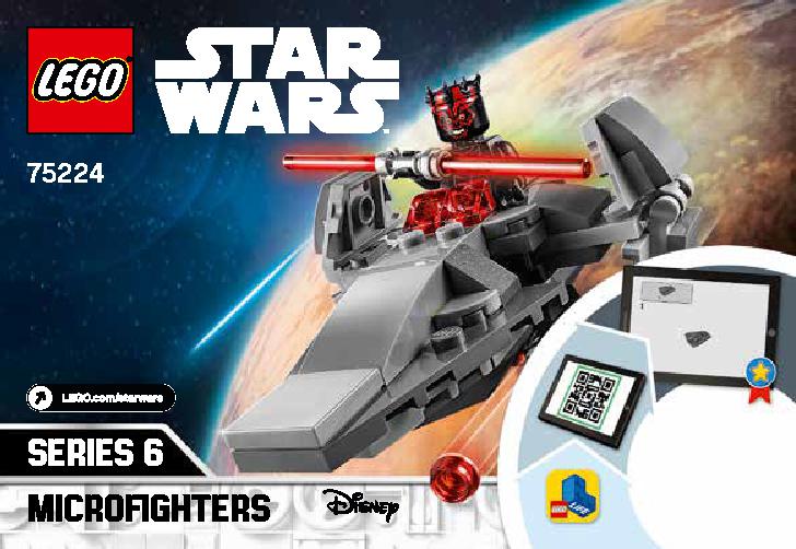 Sith Infiltrator Microfighter 75224 LEGO information LEGO instructions 1 page