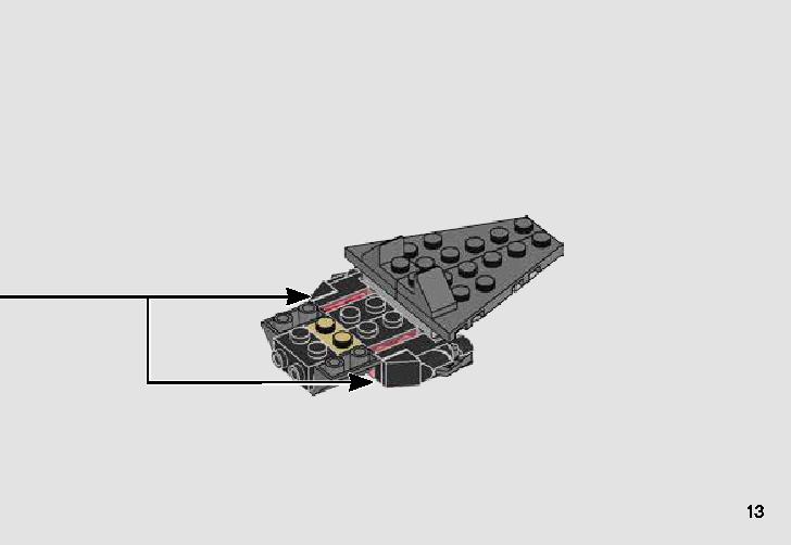 Sith Infiltrator Microfighter 75224 LEGO information LEGO instructions 13 page
