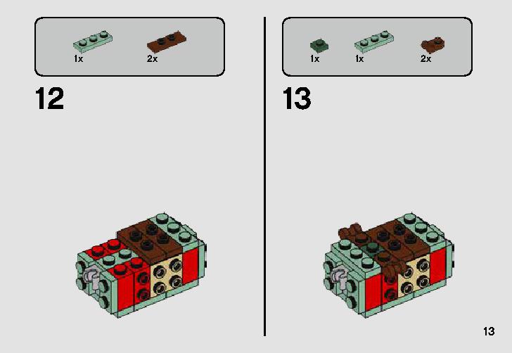 Escape Pod vs. Dewback Microfighters 75228 LEGO information LEGO instructions 13 page