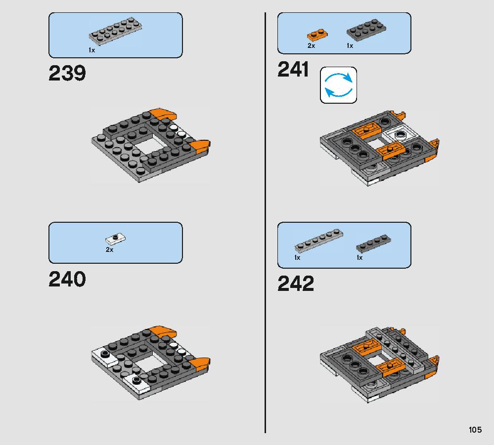 Porg 75230 LEGO information LEGO instructions 105 page