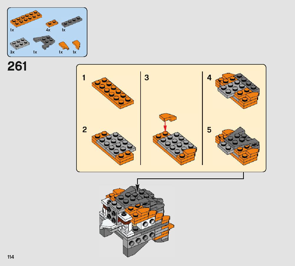 Porg 75230 LEGO information LEGO instructions 114 page