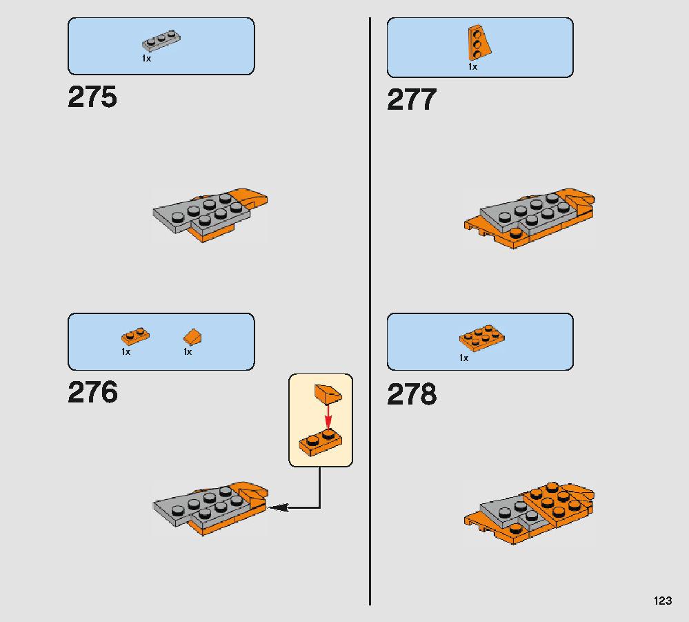 Porg 75230 LEGO information LEGO instructions 123 page