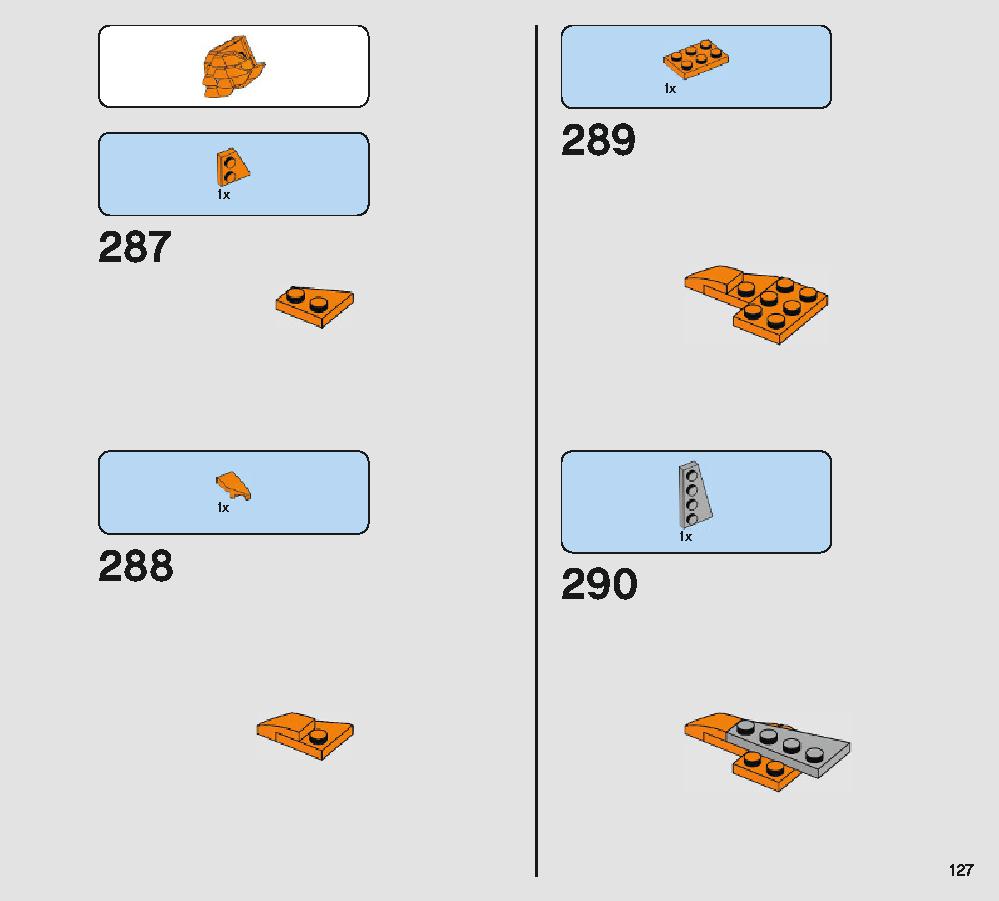 Porg 75230 LEGO information LEGO instructions 127 page