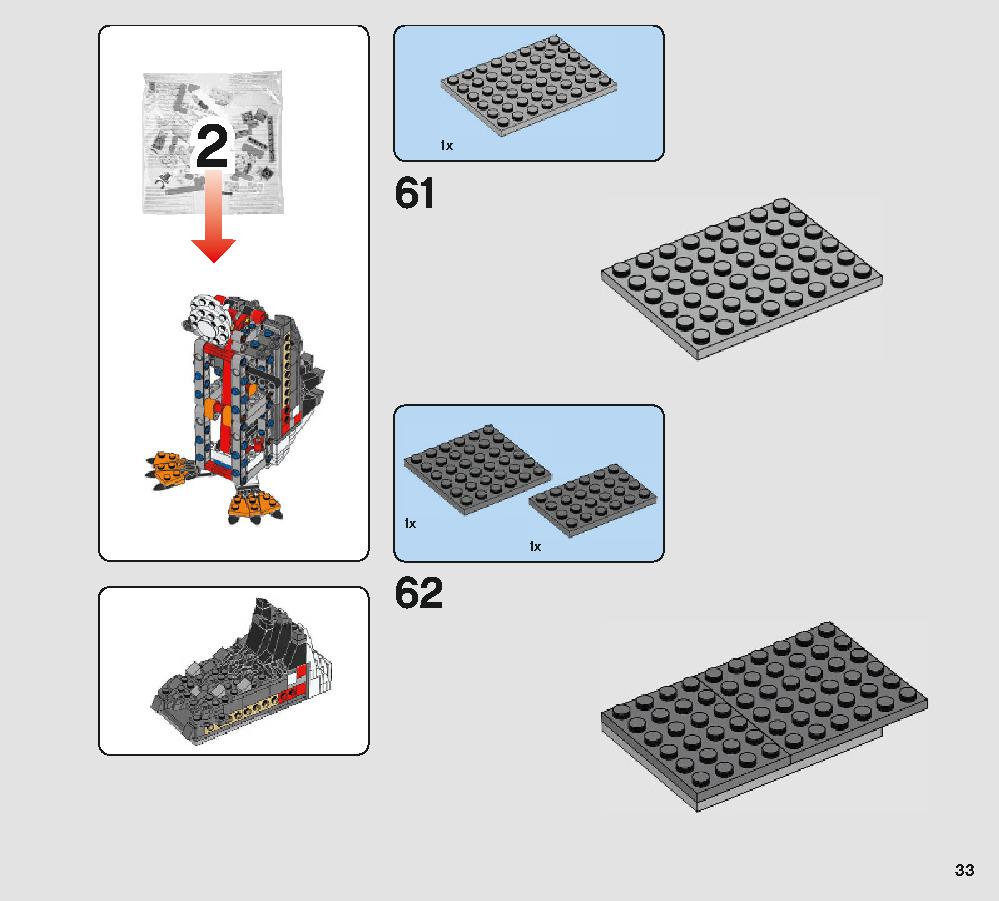 Porg 75230 LEGO information LEGO instructions 33 page