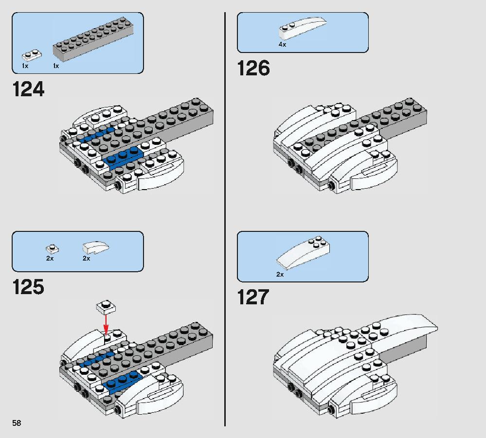 Porg 75230 LEGO information LEGO instructions 58 page