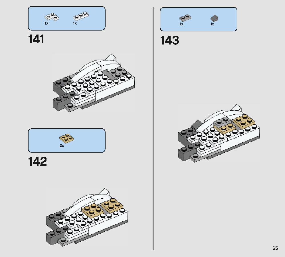Porg 75230 LEGO information LEGO instructions 65 page