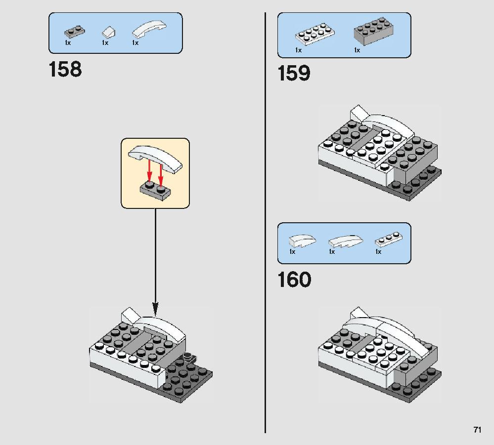 Porg 75230 LEGO information LEGO instructions 71 page