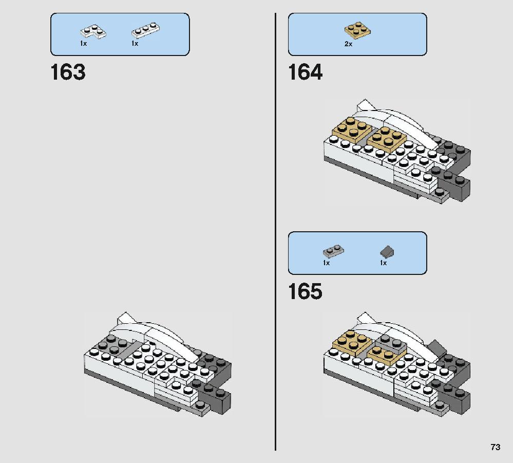 Porg 75230 LEGO information LEGO instructions 73 page
