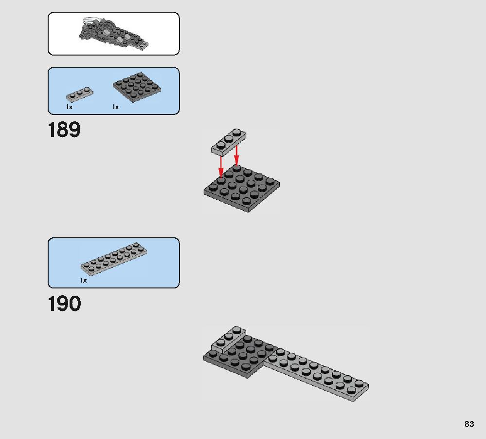Porg 75230 LEGO information LEGO instructions 83 page