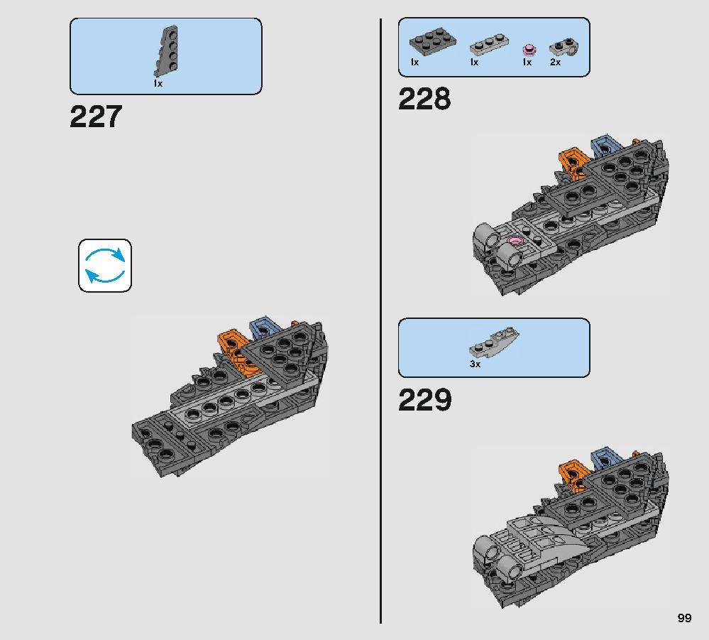 Porg 75230 LEGO information LEGO instructions 99 page