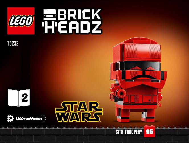 Kylo Ren & Sith Trooper 75232 LEGO information LEGO instructions 1 page
