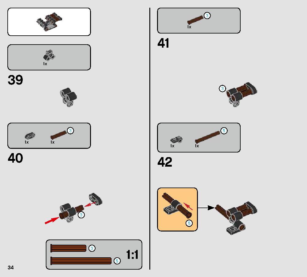 Droid Gunship 75233 LEGO information LEGO instructions 34 page