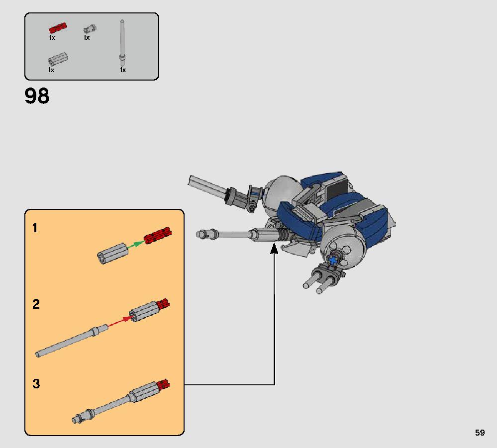 Droid Gunship 75233 LEGO information LEGO instructions 59 page