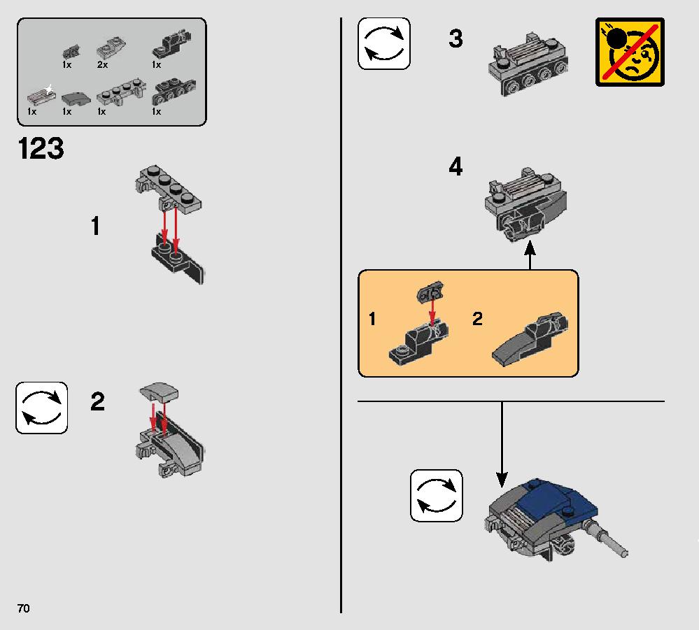 Droid Gunship 75233 LEGO information LEGO instructions 70 page
