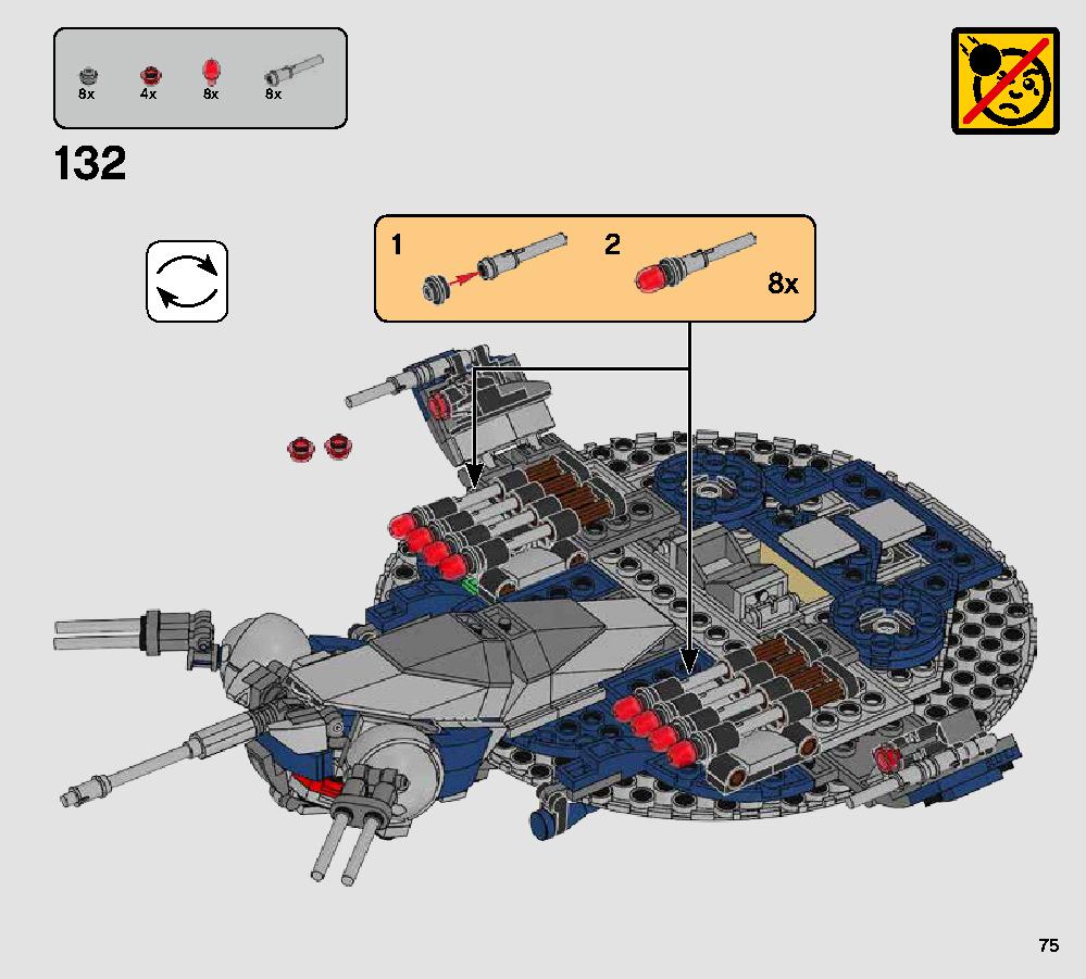 Droid Gunship 75233 LEGO information LEGO instructions 75 page